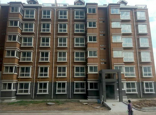 銅川分公司第一項目部全力以赴確保梅樂園19#、20#樓順利交工