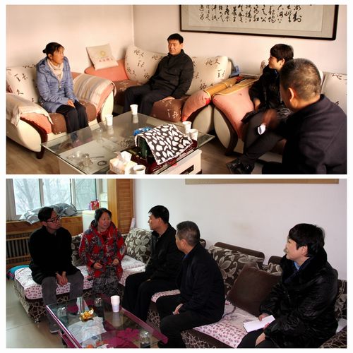 建設(shè)集團(tuán)聯(lián)合黨委副書記、紀(jì)委書記、工會主席侯本英為銅煤公司困難職工送來冬日溫暖