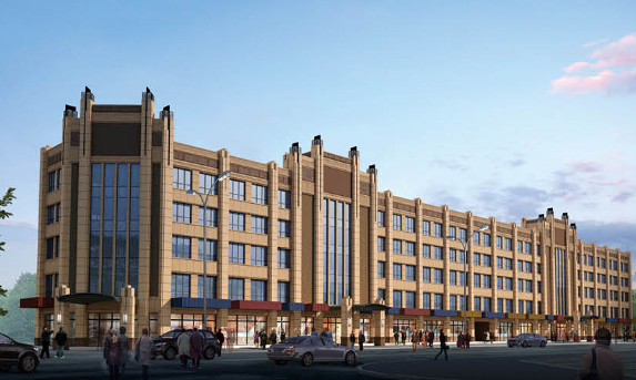 陜煤建設(shè)天工公司雅荷中央廣場1#、2#樓封頂