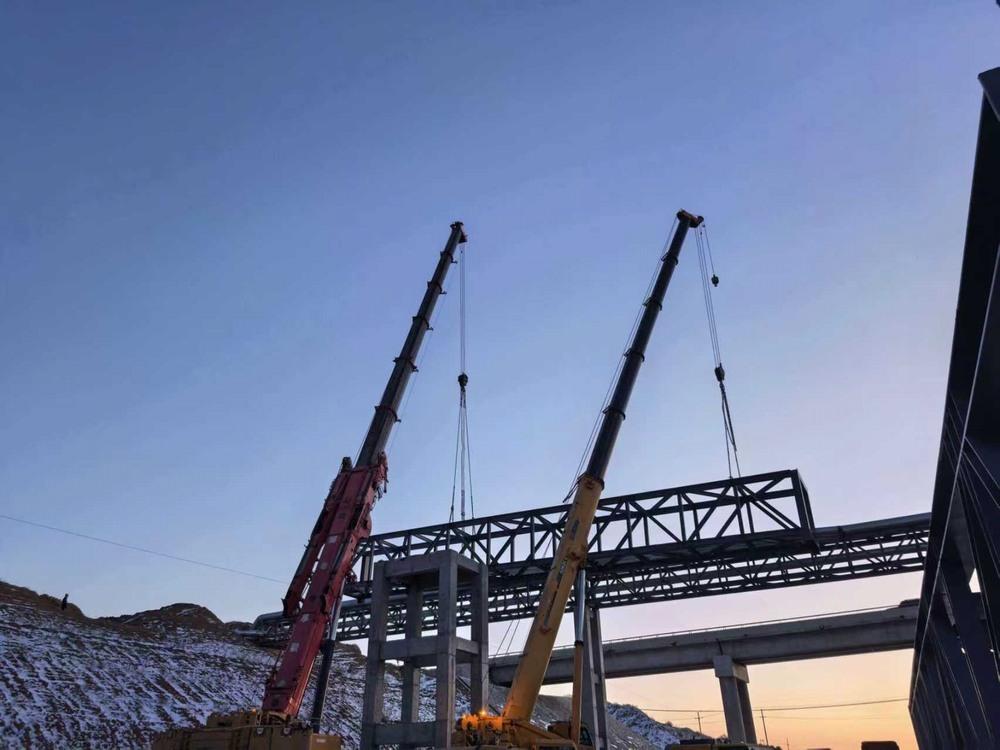 陜煤建設(shè)渭南分公司第二安裝項目部：鏖戰(zhàn)寒冬 架起通途